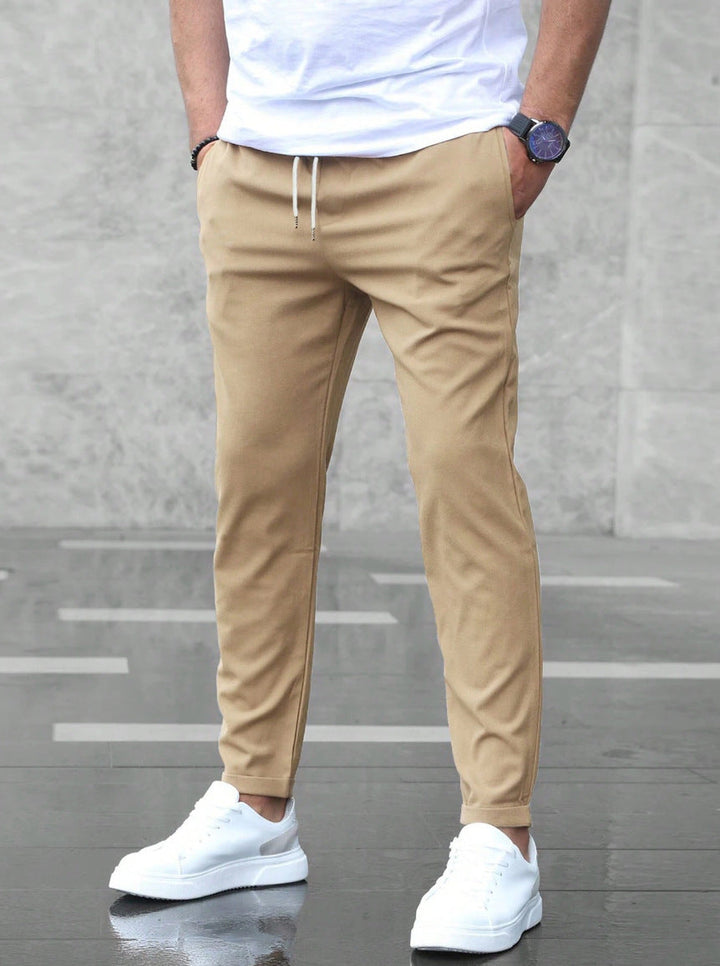 Lusso™ | Pantaloni da tempo libero di alta qualità e leggeri con gamba dritta