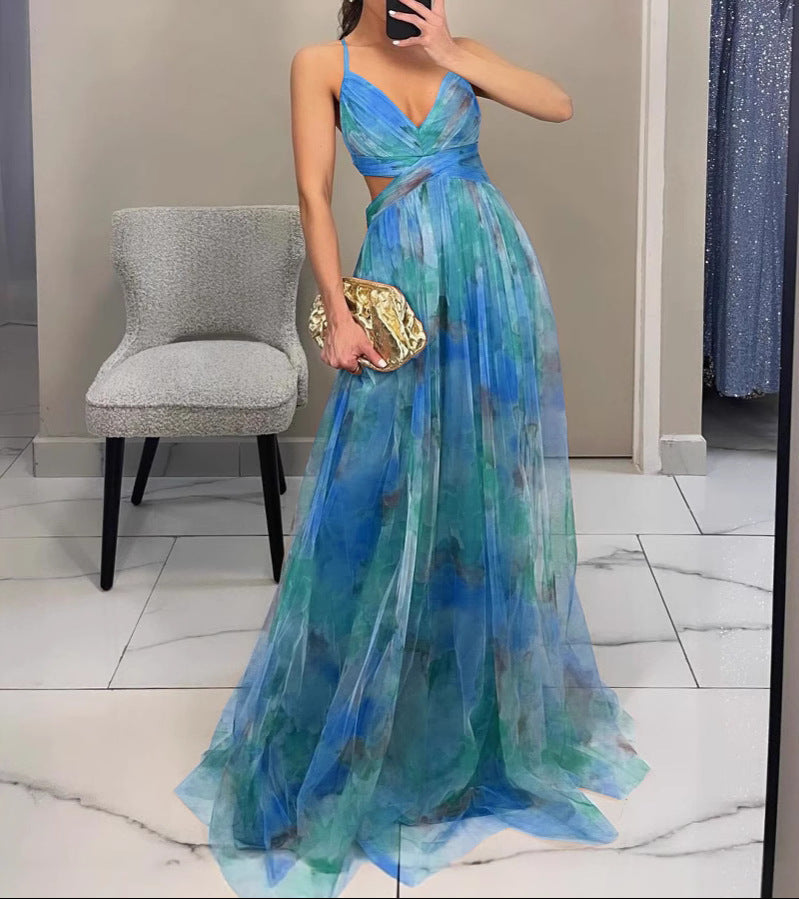Giulana™ | Abito Maxi Eleganza Floreale