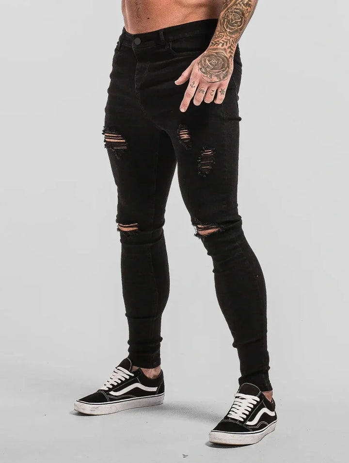 Marco™ | Jeans Paul Denim - Nero Strappati