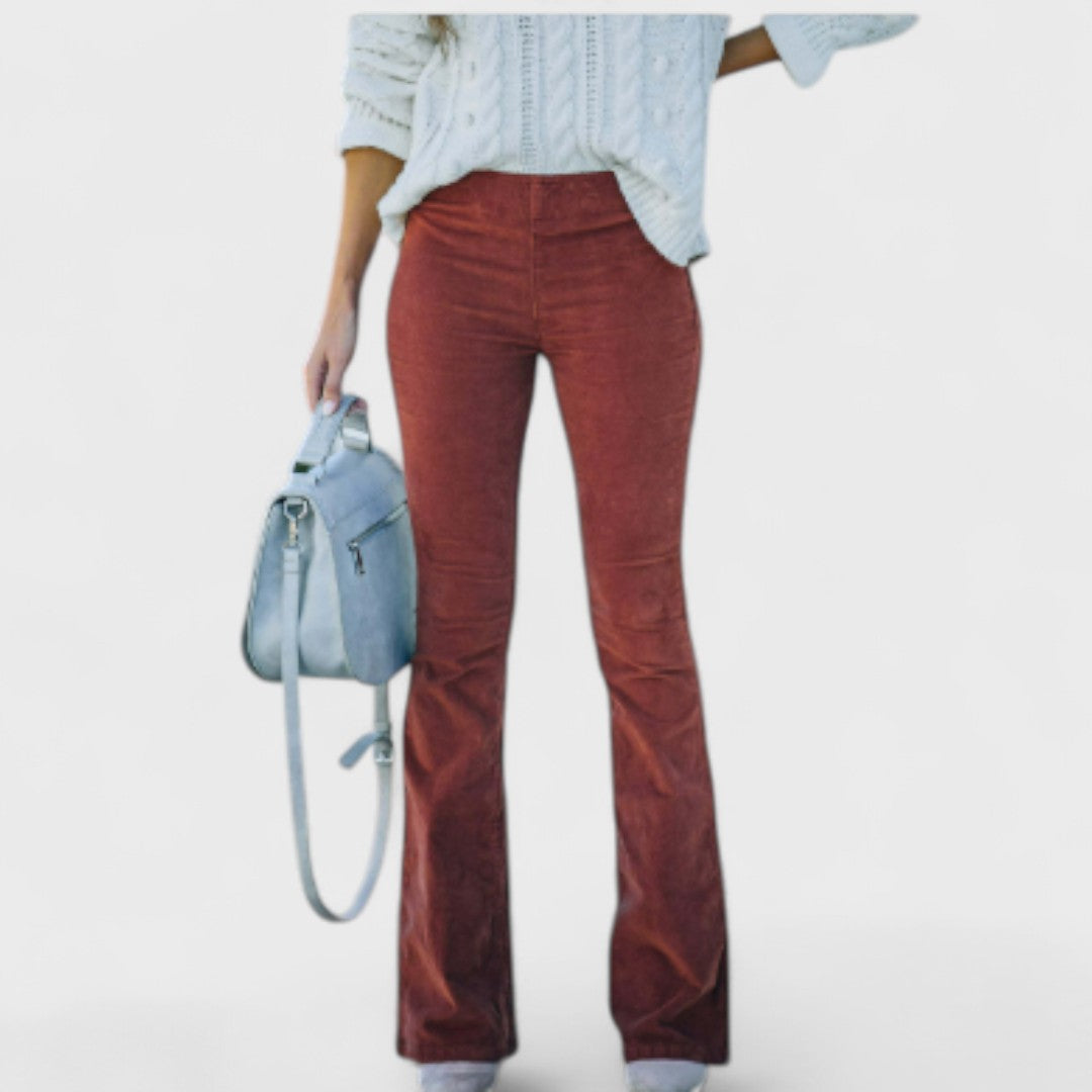Romina™ | Pantaloni svasati in velluto a coste