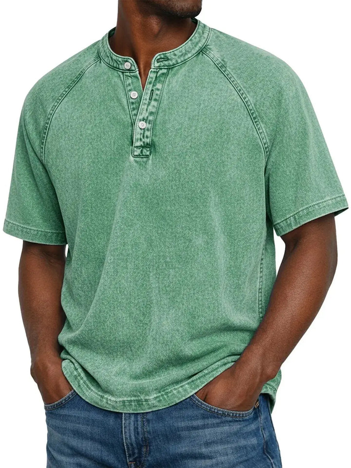 Luca™  | Camicia da uomo vintage con bottoni