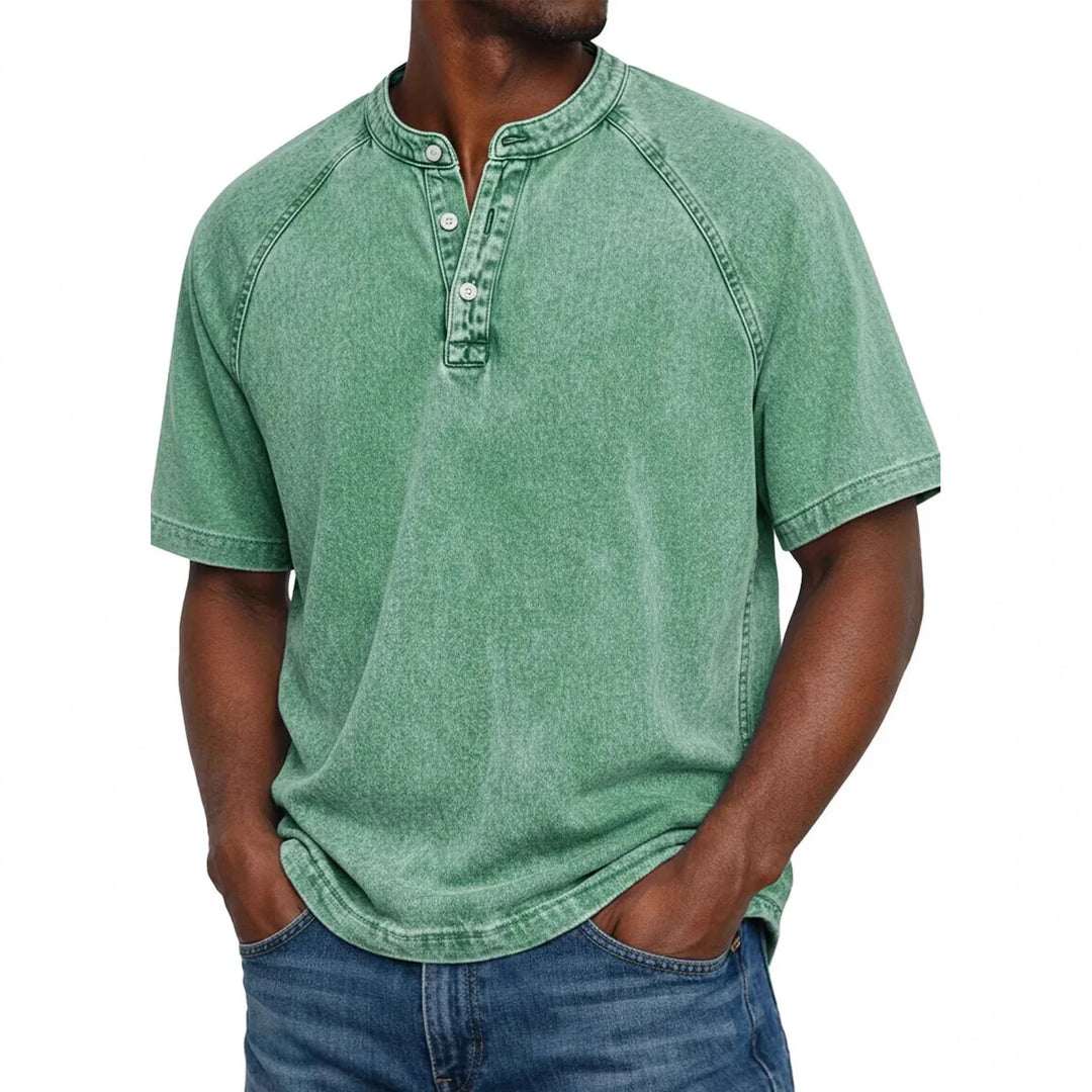 Luca™  | Camicia da uomo vintage con bottoni