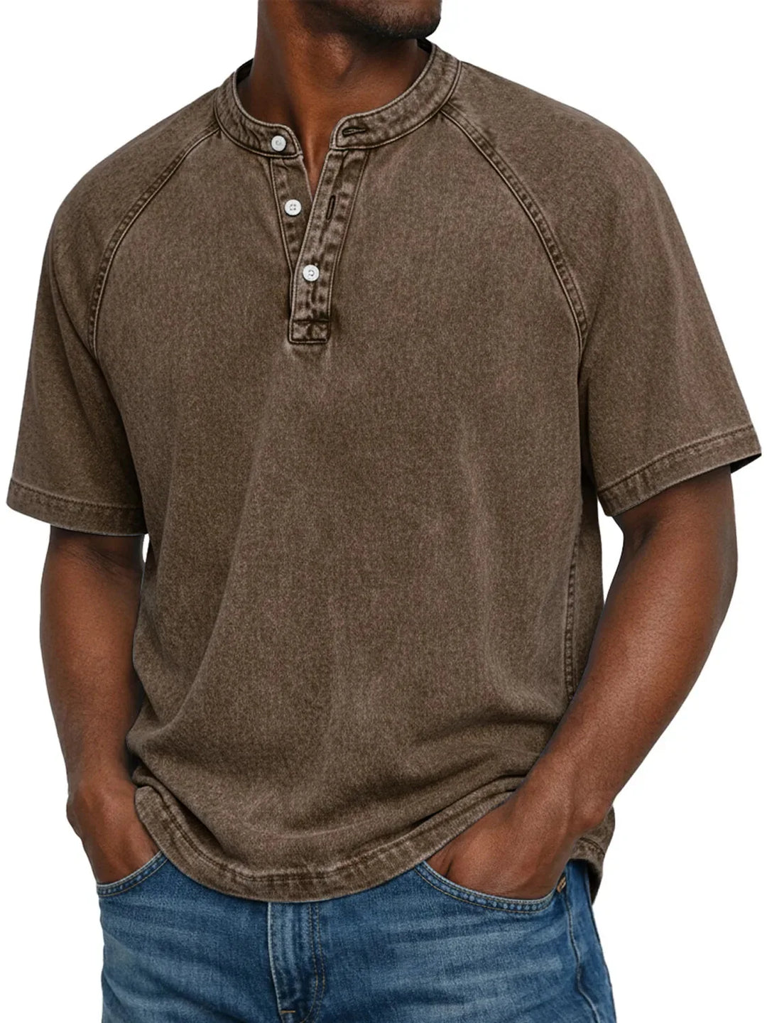 Luca™  | Camicia da uomo vintage con bottoni