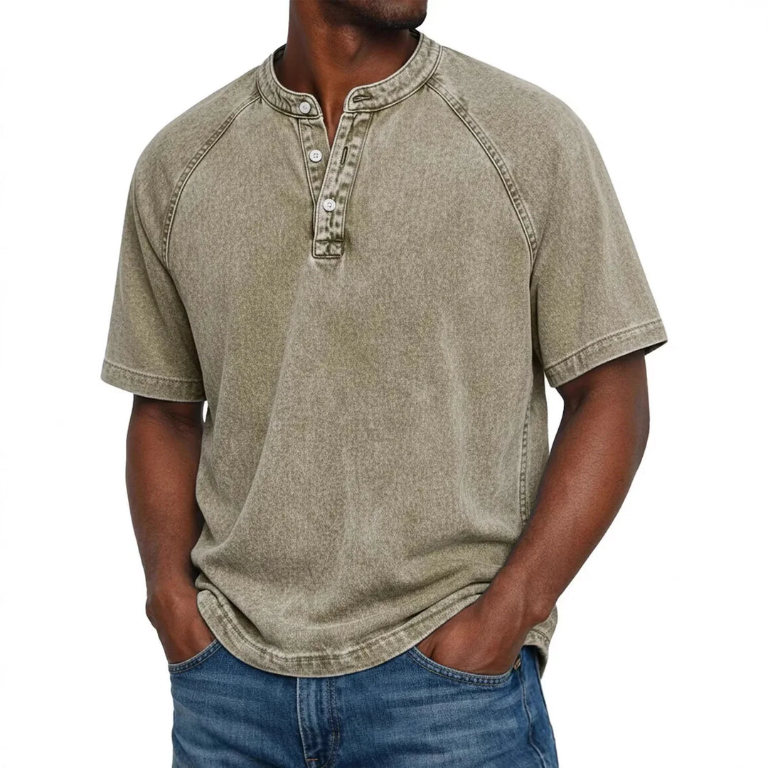 Luca™  | Camicia da uomo vintage con bottoni