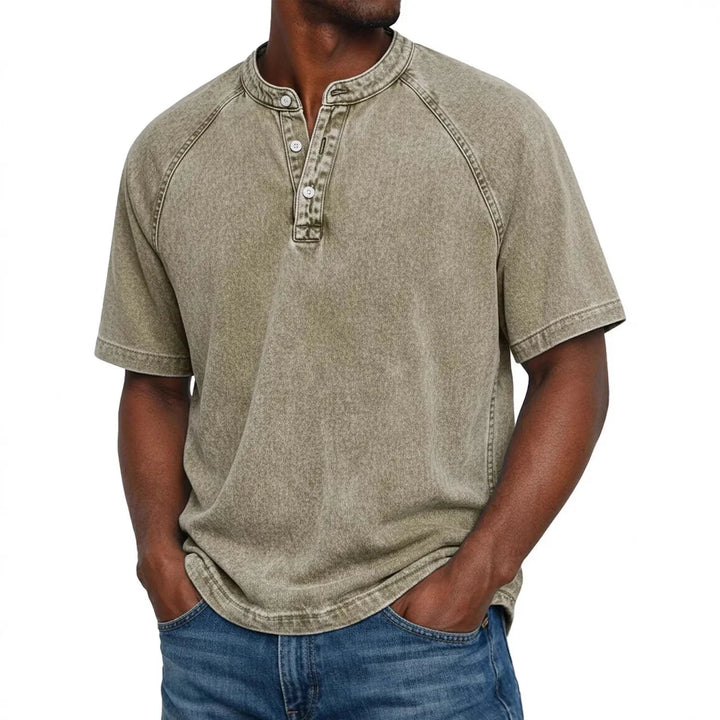 Luca™  | Camicia da uomo vintage con bottoni