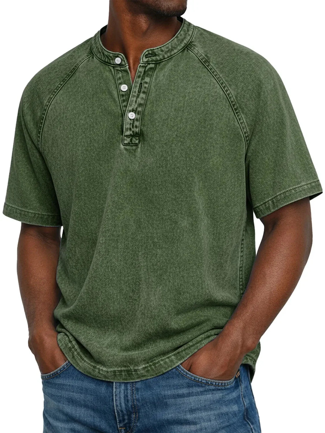 Luca™  | Camicia da uomo vintage con bottoni