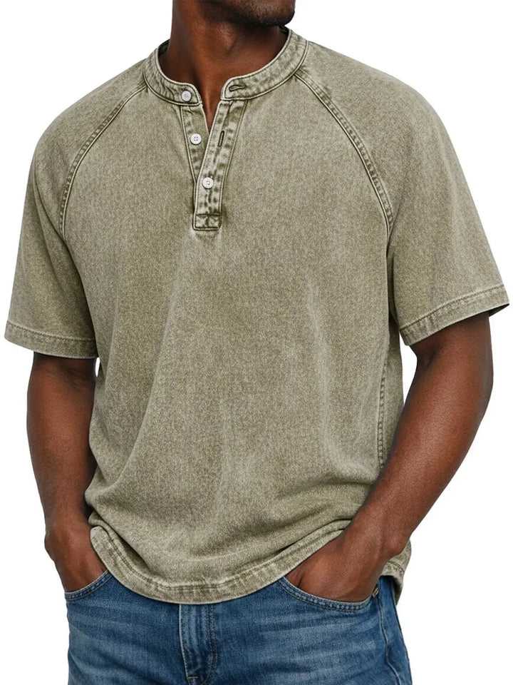 Luca™  | Camicia da uomo vintage con bottoni