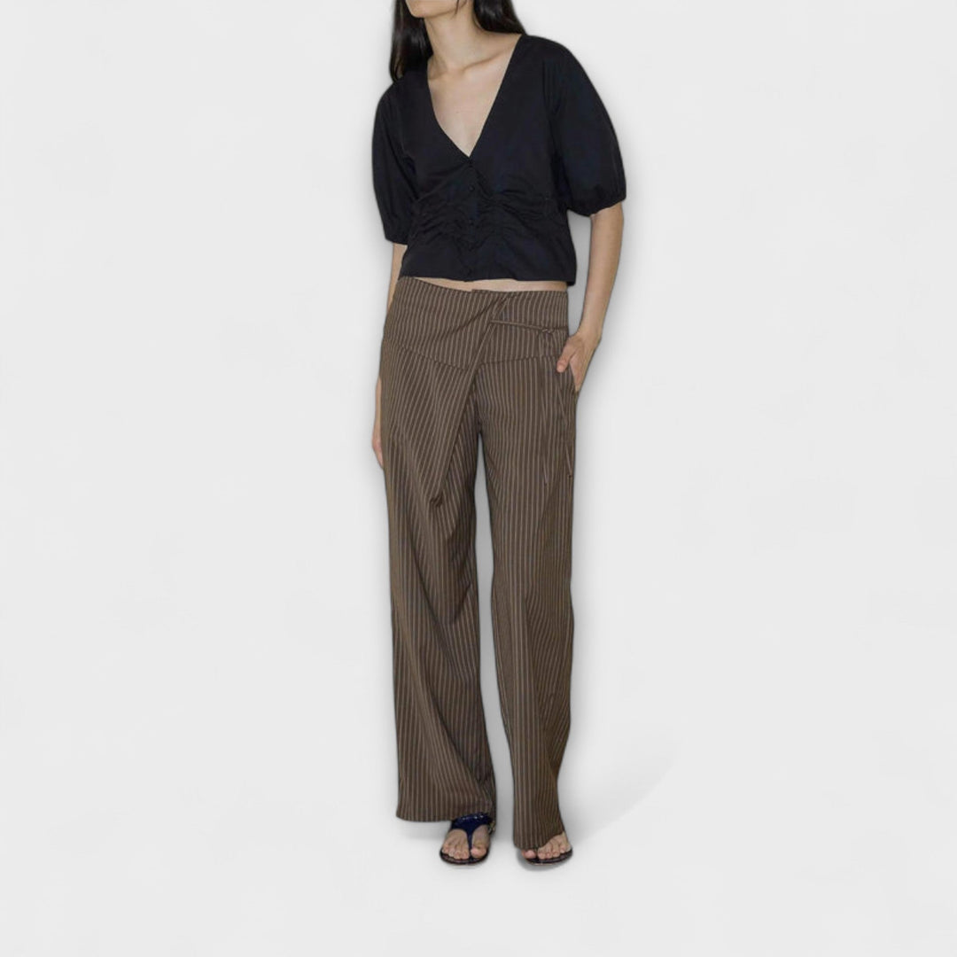 Albina™ | Pantaloni con pieghe
