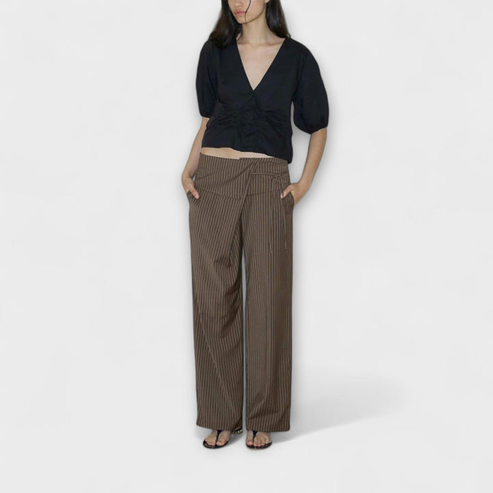 Albina™ | Pantaloni con pieghe