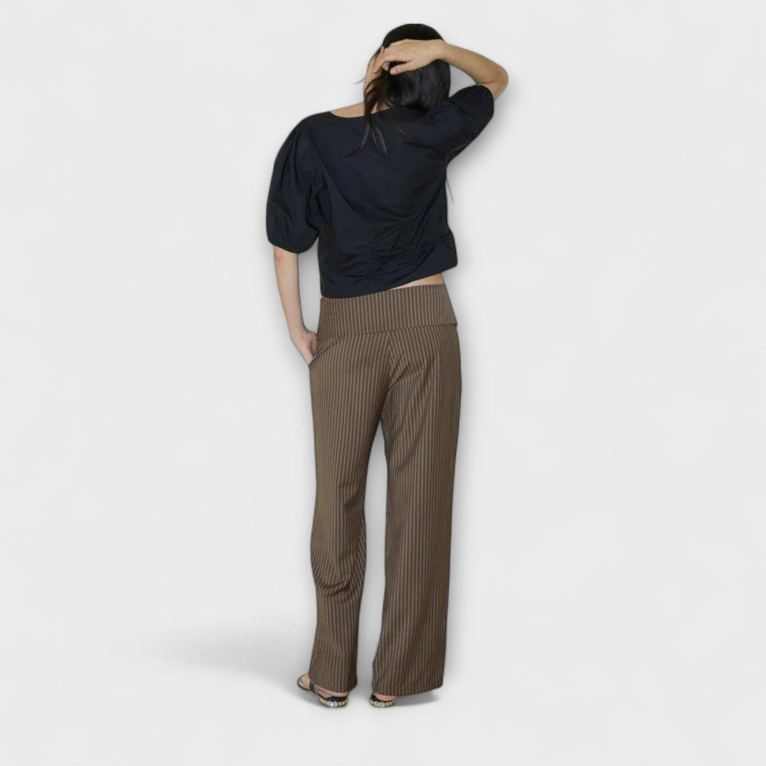 Albina™ | Pantaloni con pieghe