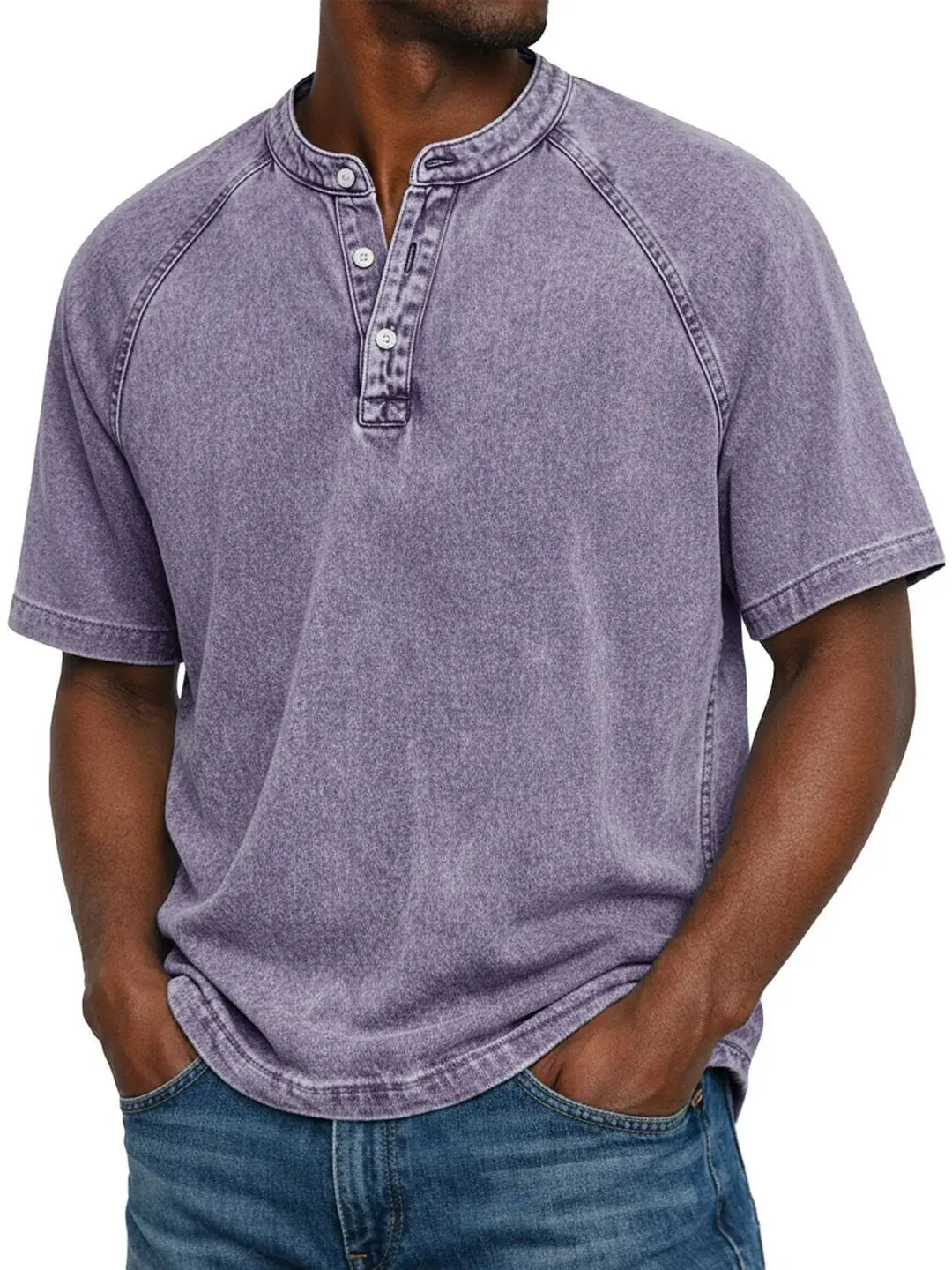 Luca™  | Camicia da uomo vintage con bottoni