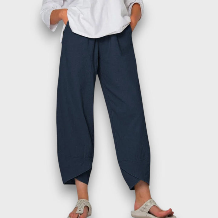 Serafina™ | Pantaloni estivi leggeri con orlo moderno