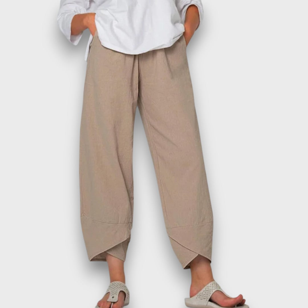 Serafina™ | Pantaloni estivi leggeri con orlo moderno