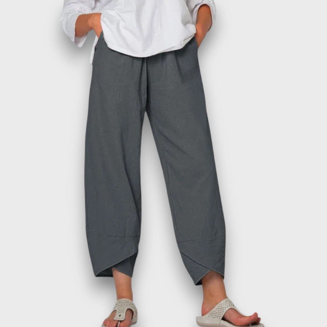 Serafina™ | Pantaloni estivi leggeri con orlo moderno