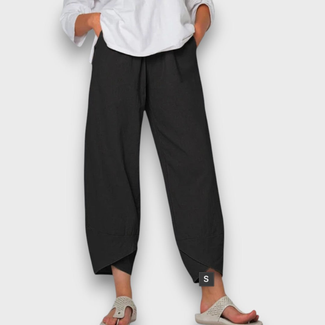 Serafina™ | Pantaloni estivi leggeri con orlo moderno