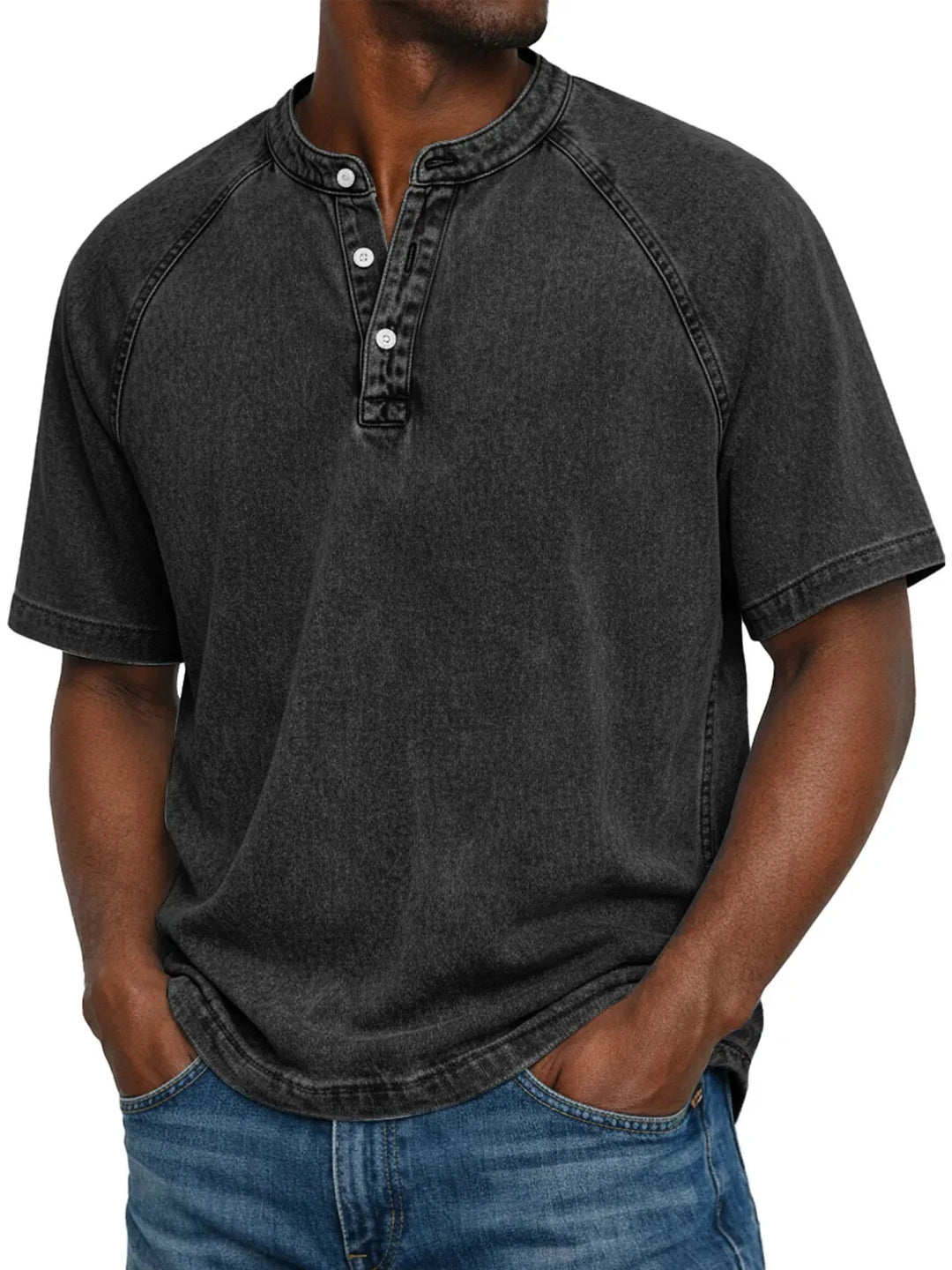 Luca™  | Camicia da uomo vintage con bottoni