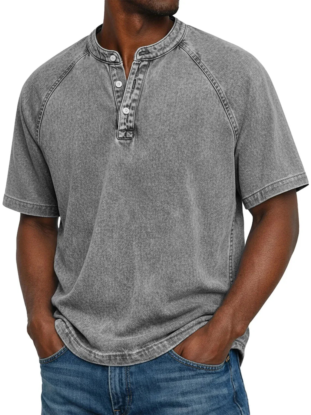 Luca™  | Camicia da uomo vintage con bottoni