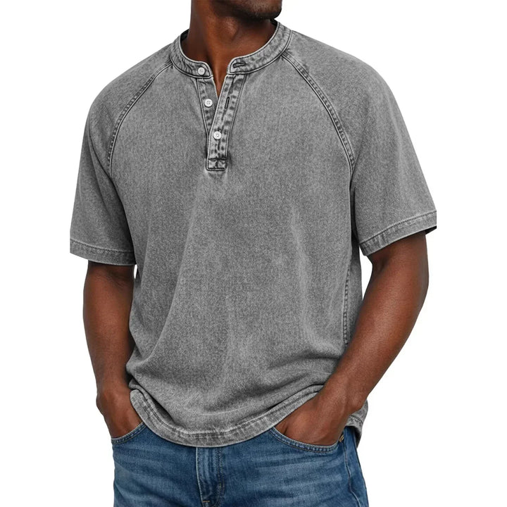 Luca™  | Camicia da uomo vintage con bottoni
