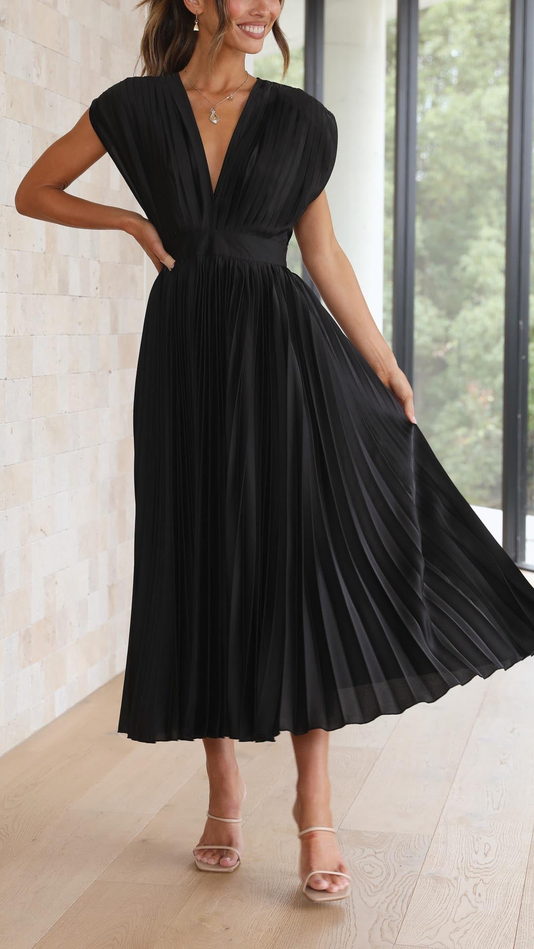 Lavinia™ | Abito plissé elegante