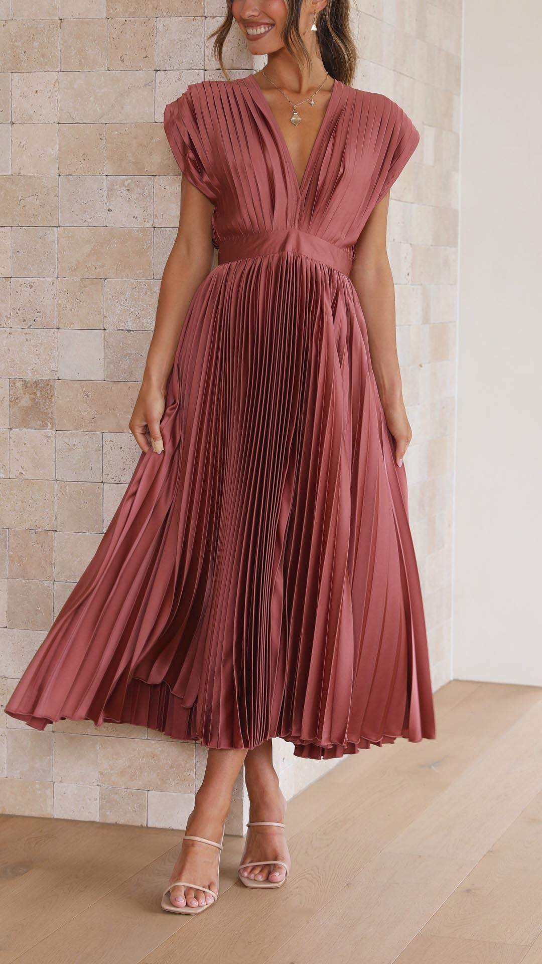 Lavinia™ | Abito plissé elegante