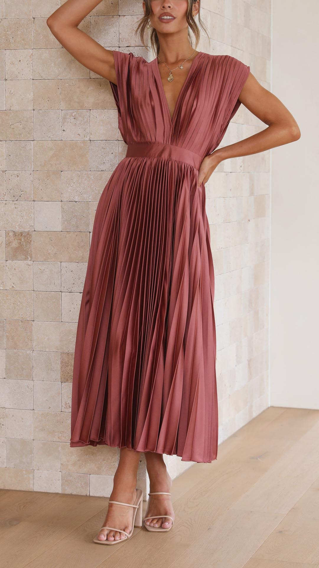 Lavinia™ | Abito plissé elegante