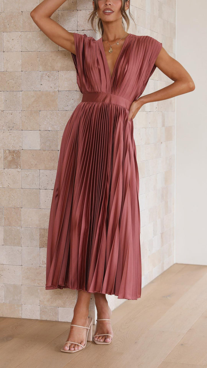 Lavinia™ | Abito plissé elegante