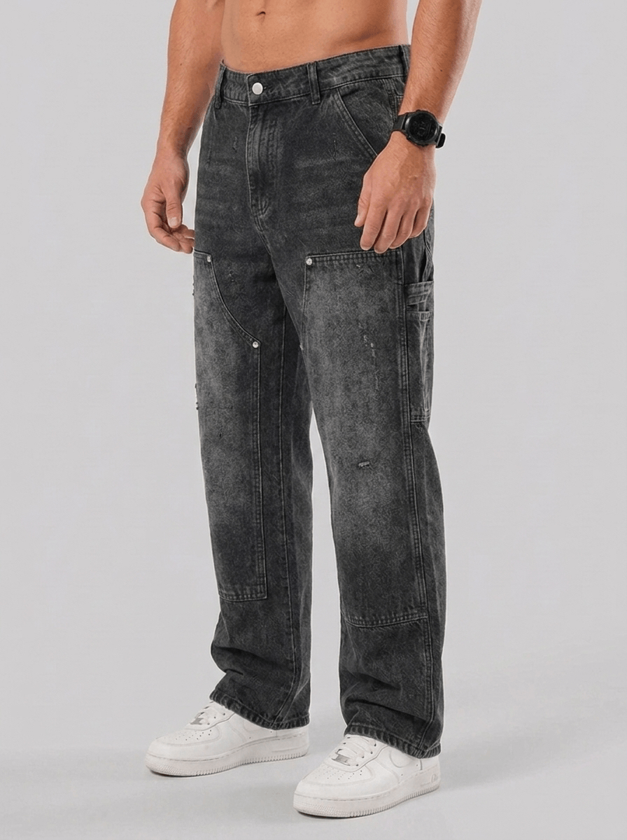 Fernando™ | Jeans Tadeo Carpenter - Grigio Lavato