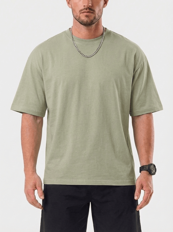 Corrado™ | T-Shirt Oversize Trevo - Verde Khaki