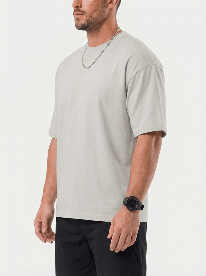 Carmine™ | T-shirt Oversize Trevo - Grigio Chiaro