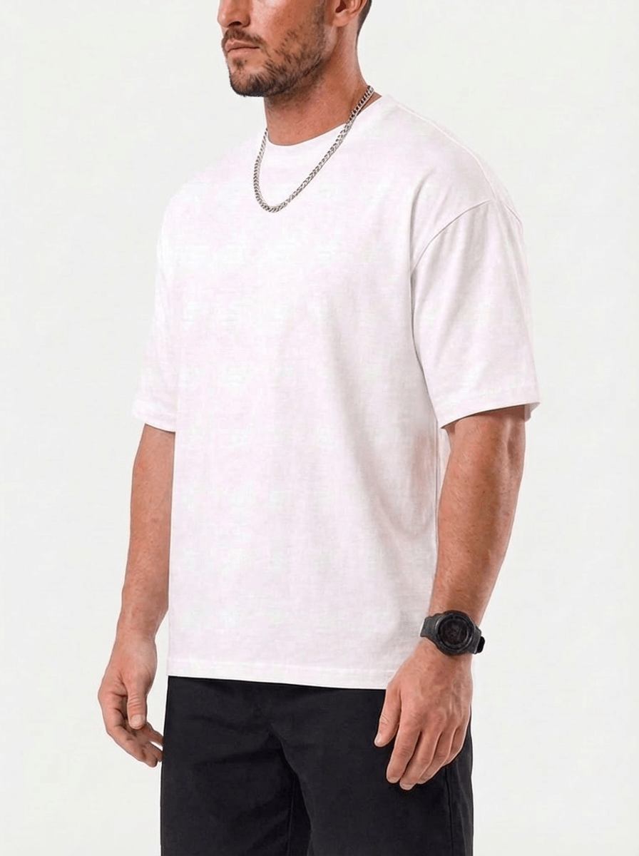 Clemente™ | T-shirt Oversize Trevo - Bianca