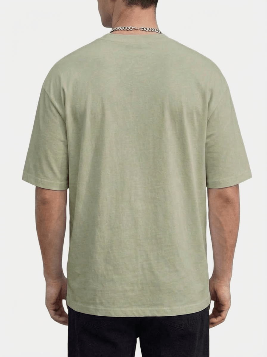 Corrado™ | T-Shirt Oversize Trevo - Verde Khaki