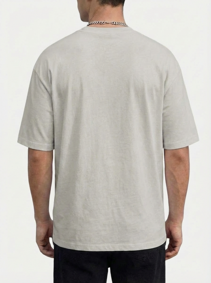 Carmine™ | T-shirt Oversize Trevo - Grigio Chiaro