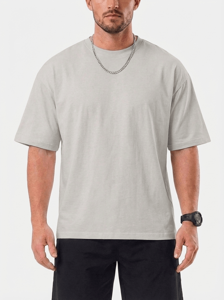 Carmine™ | T-shirt Oversize Trevo - Grigio Chiaro