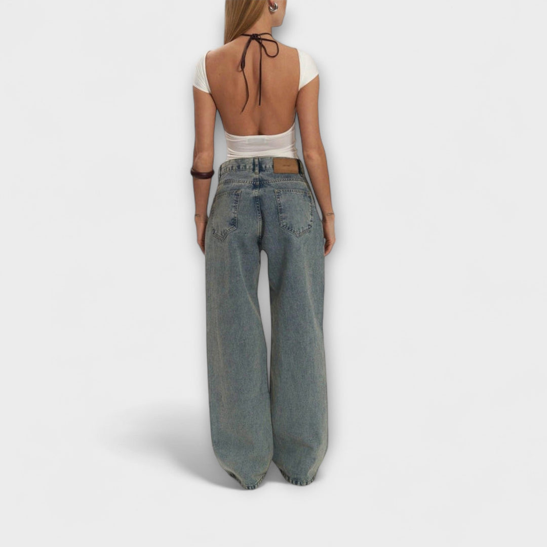 Zoe™ | Jeans in Denim Blu Trasparente Trixie