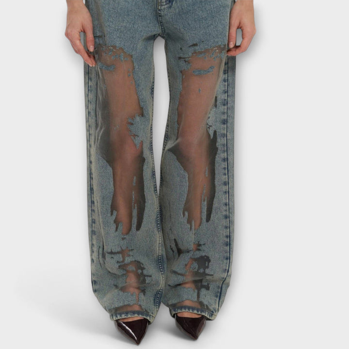 Zoe™ | Jeans in Denim Blu Trasparente Trixie