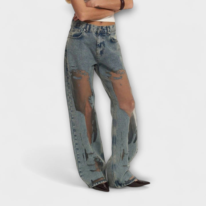 Zoe™ | Jeans in Denim Blu Trasparente Trixie