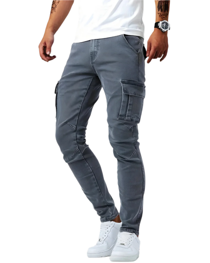 Stefano™  – Pantaloni cargo elasticizzati su misura