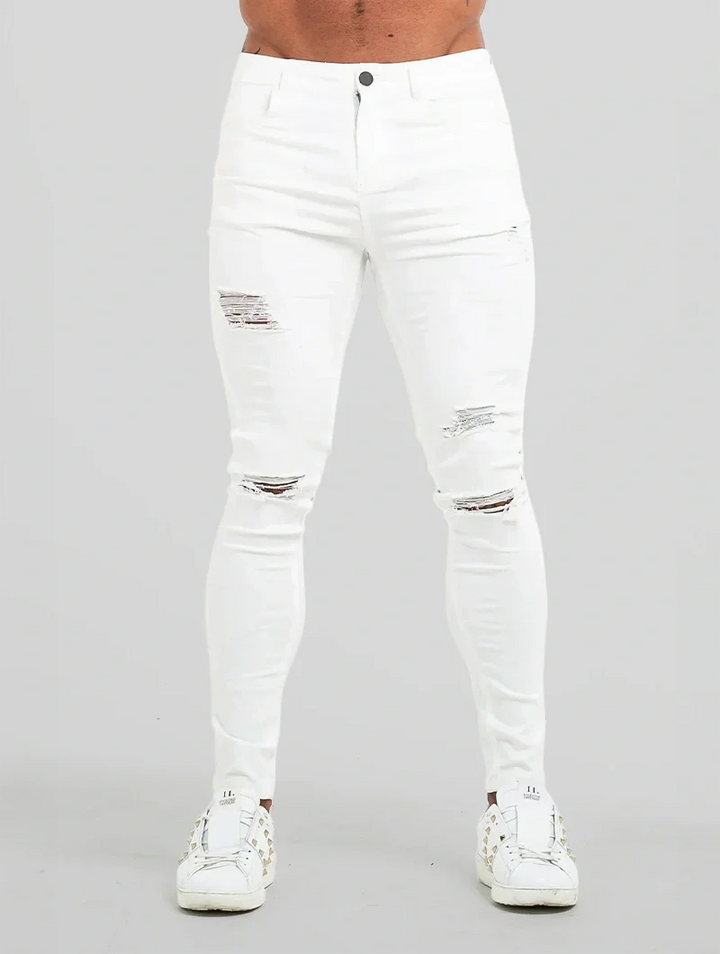 Michele™ | Jeans Strappati Vega - Bianco