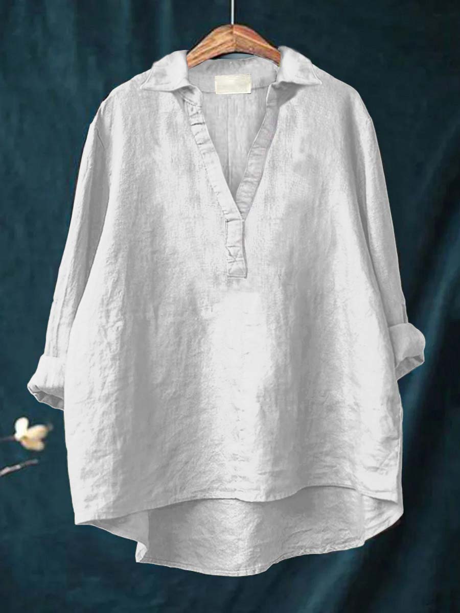 Gemma™ | Elegante Blusa Estiva in Lino