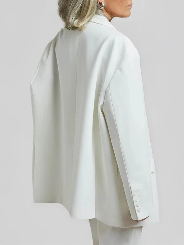 Graziella™ | Blazer Oversized Clean-Line Bianco