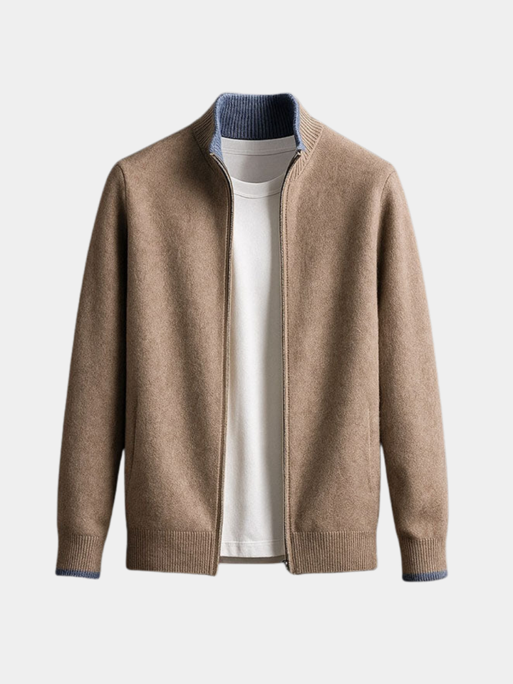 Dino™ | Giacca Elegante in Lana con Cerniera
