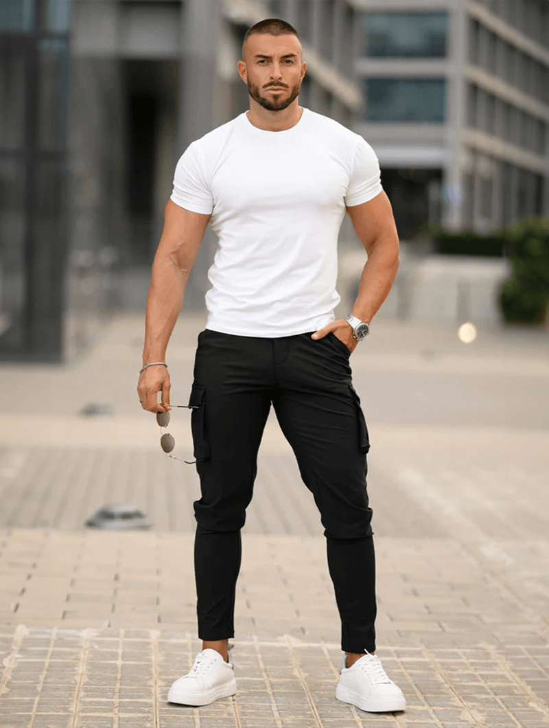 Leonardo™ | Pantaloni Cargo Franco - Nero