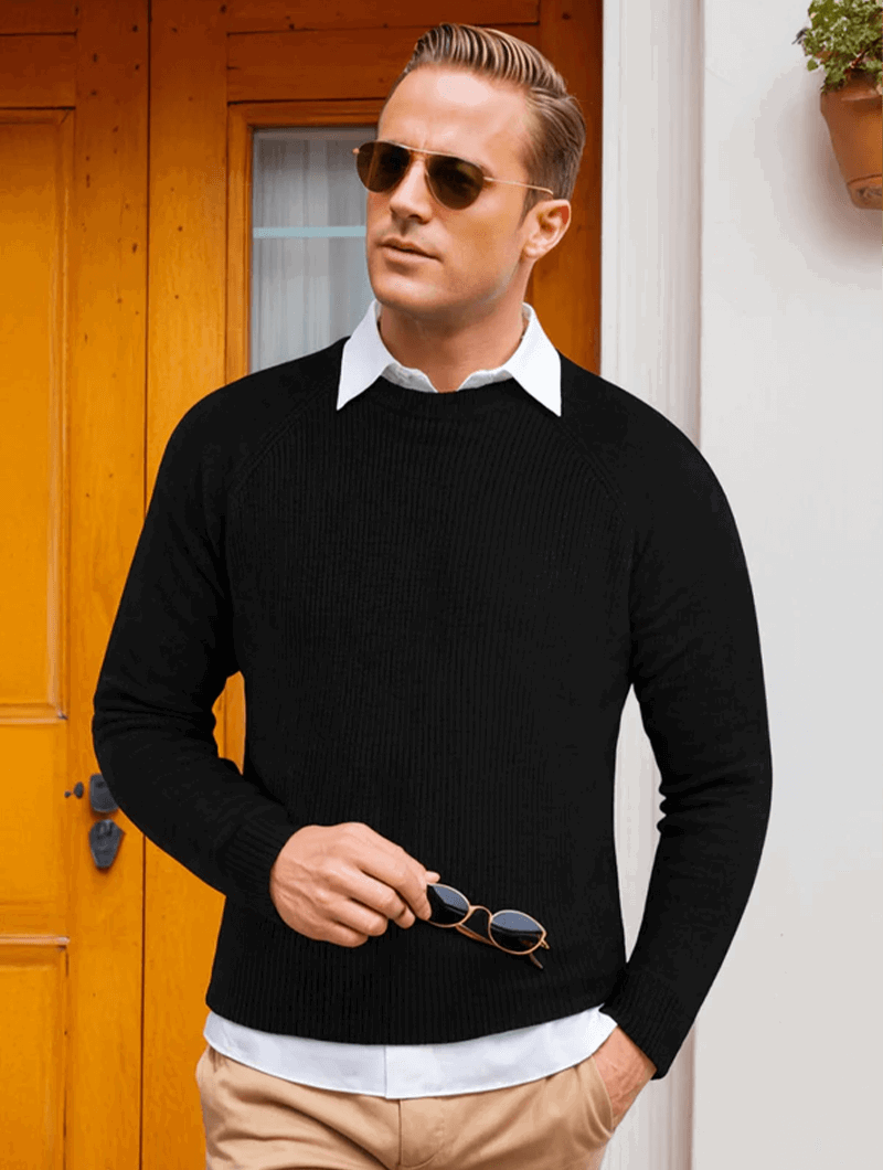 Bernardo™ | Maglione Lorenzo Crew - Nero