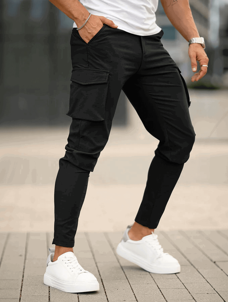Leonardo™ | Pantaloni Cargo Franco - Nero