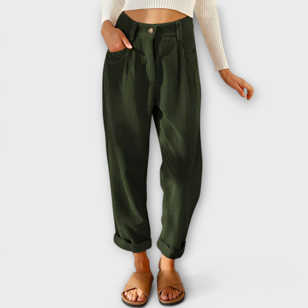 Noemi™ | Pantaloni di velluto moderni