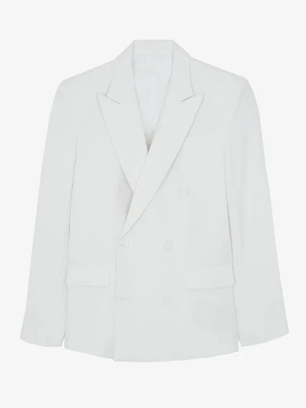 Paola™ | Blazer Bianco Oversize Doppiopetto