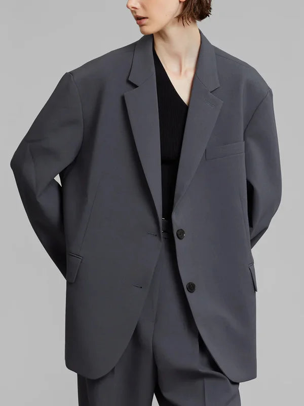 Sabrina™ | Blazer Grigio Oversize