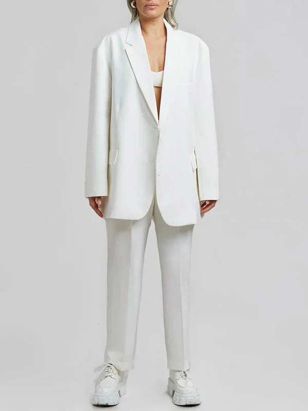Graziella™ | Blazer Oversized Clean-Line Bianco