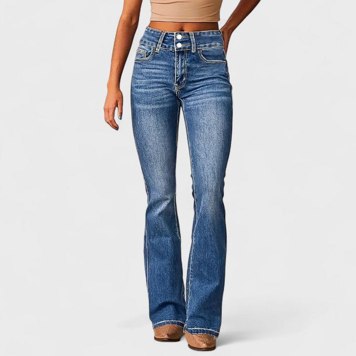 Giovanna™ | Jeans a vita alta a gamba larga alla moda