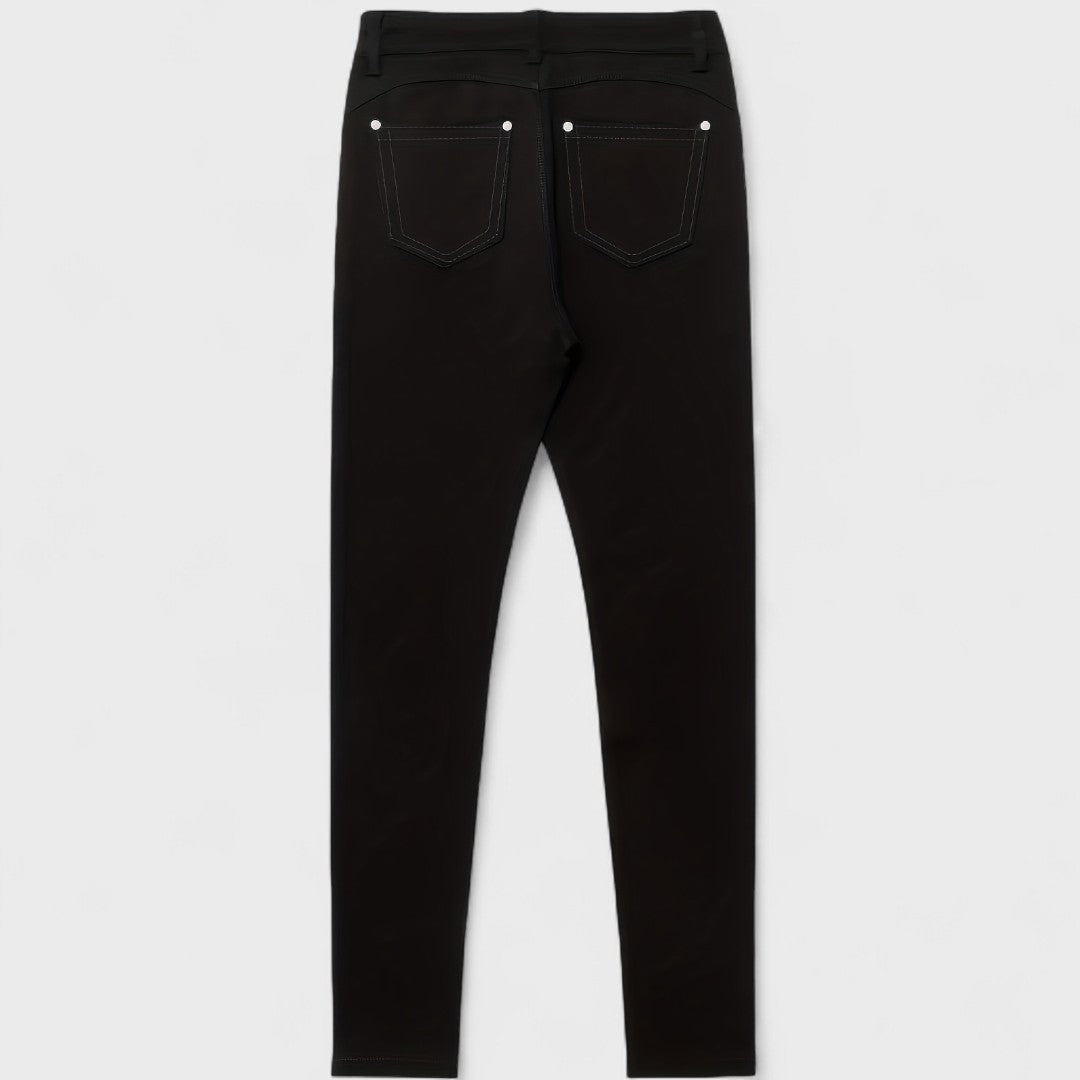 Vanna™ | Jeans neri in denim a vita alta per donna